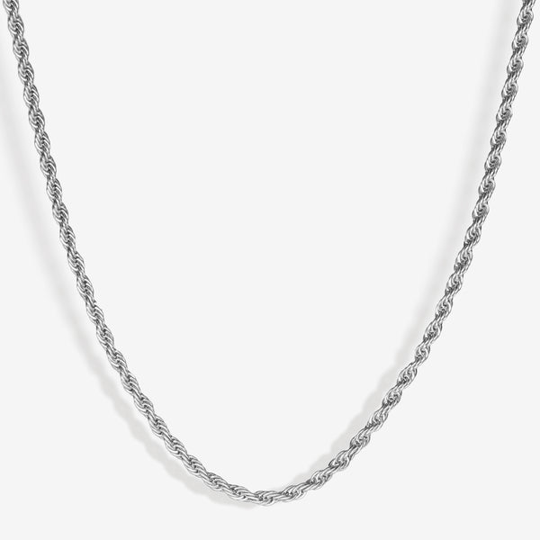 ROPE  CHAIN - SILVER - 4MM